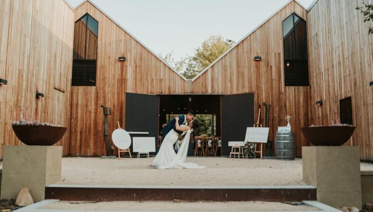 barn wedding venue woodshed
