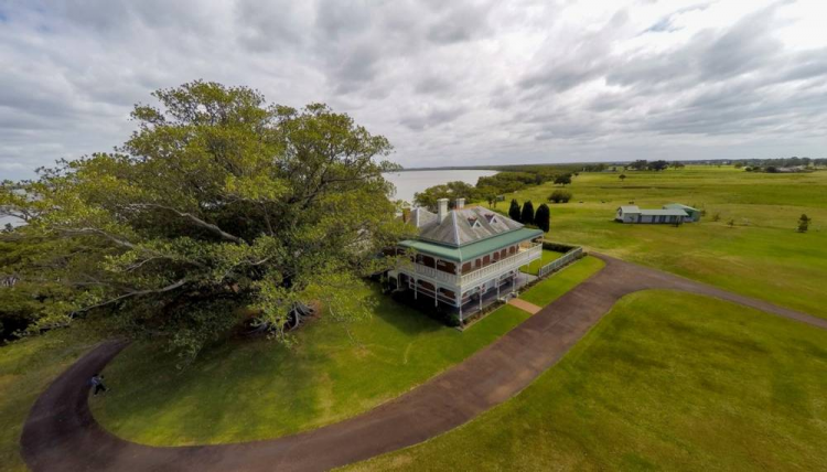 Aerial photo of Port Stephens wedding venue Stanley Park