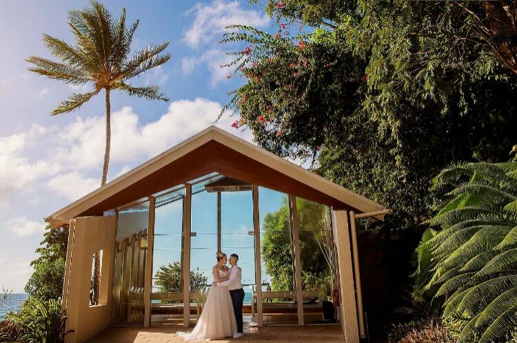 Rainforest wedding chapel at Daydream Island Whitsundays Queensland