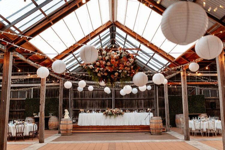 Grand reception venue perfect for rustic weddings