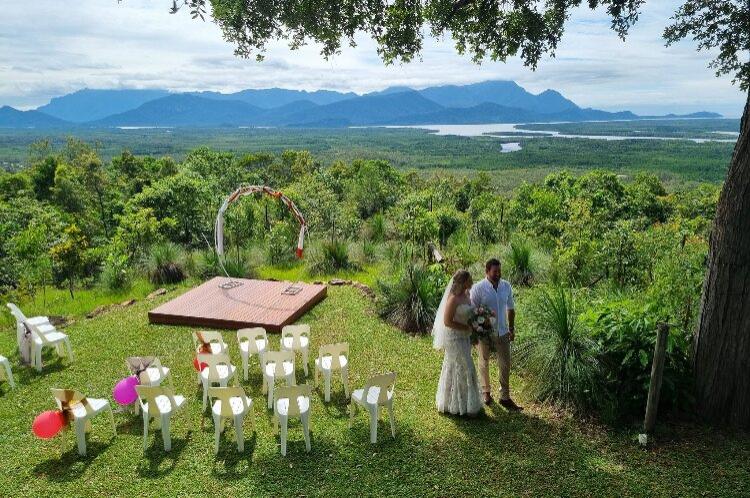 Intimate wedding location near Cairns Australia