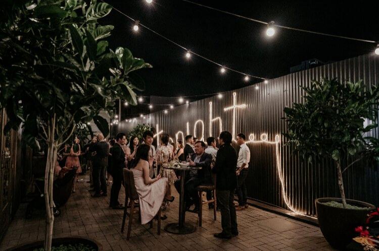 Small cocktail wedding reception at Mirra Brisbane