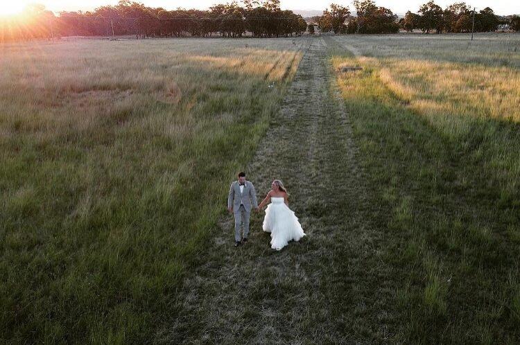 Wollongong wedding video aerial footage by Be Mine Films