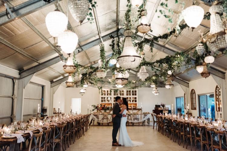 The Wedding Shed at The Woods Farm is a rustic barn wedding reception venue