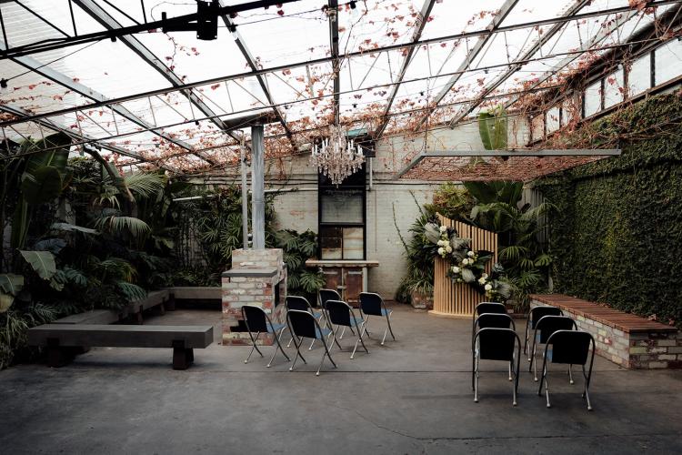 The Button Factory is a garden wedding venue in Melbourne