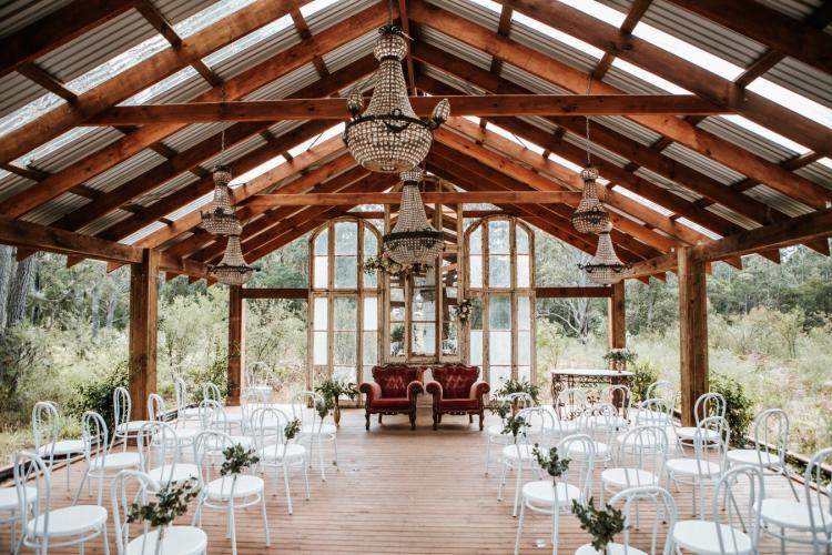 The Woods Farm is a coastal wedding venue near Hyams Beach in Southern NSW