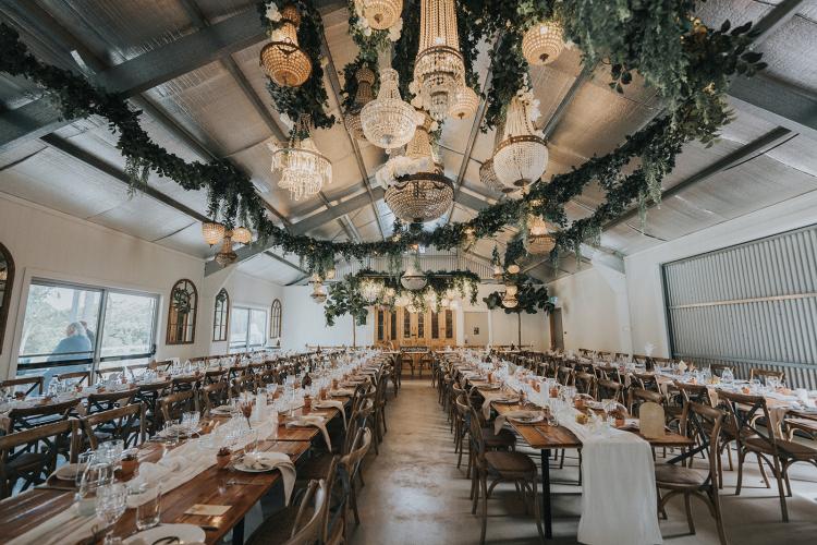 The Woods Farm Shed rustic reception venue