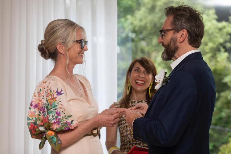Zoe Sabados Registry Office Marriage