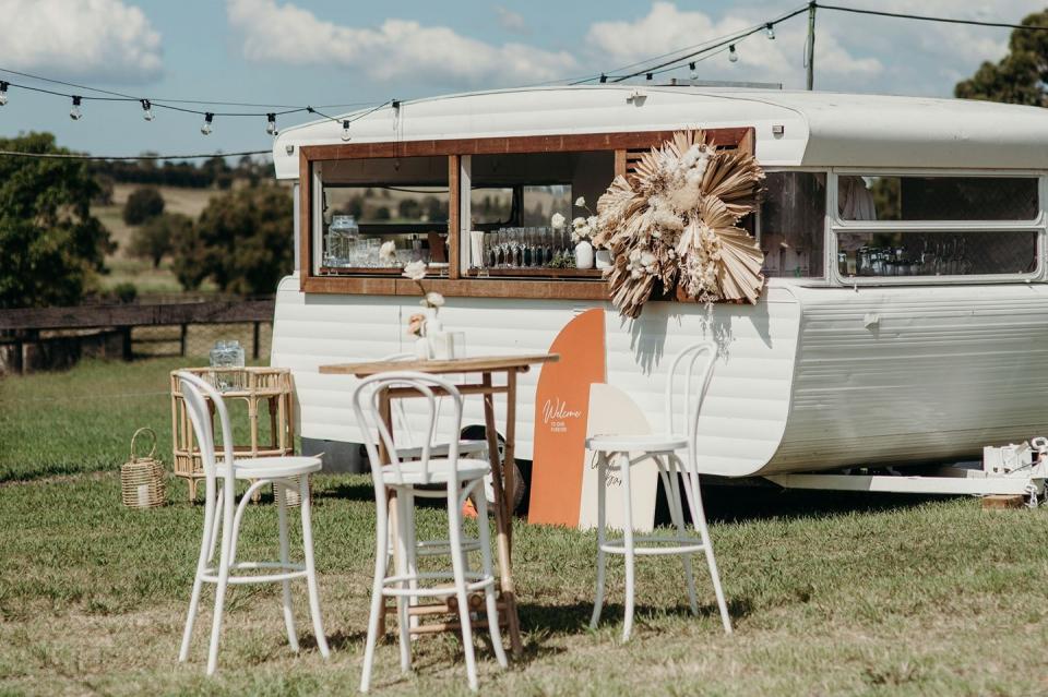 Portable Mini Bar on Wheels - Great for Mobile Bartenders - Light & Mobile